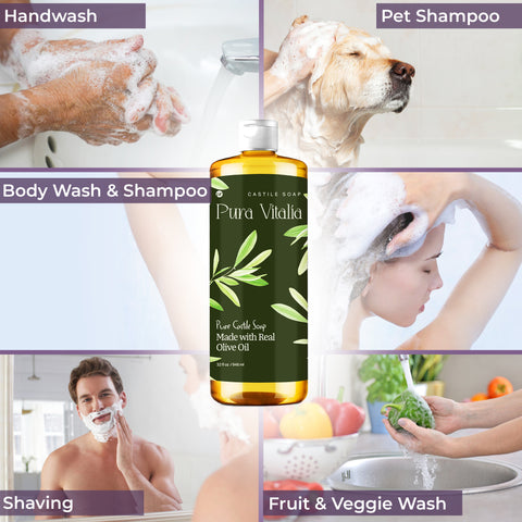 Unscented Castile Soap 32oz