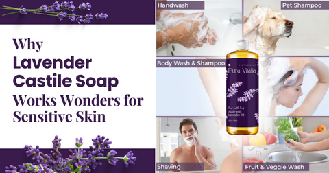 Lavender castile soap for sensitive skin