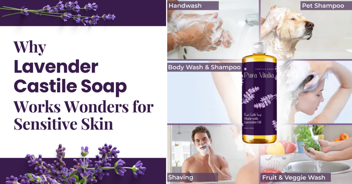 Lavender castile soap for sensitive skin