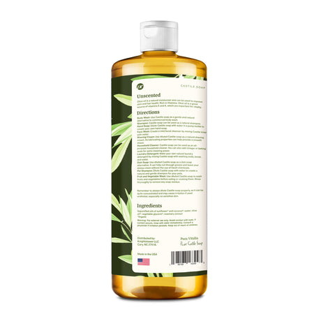 Unscented Castile Soap  32oz