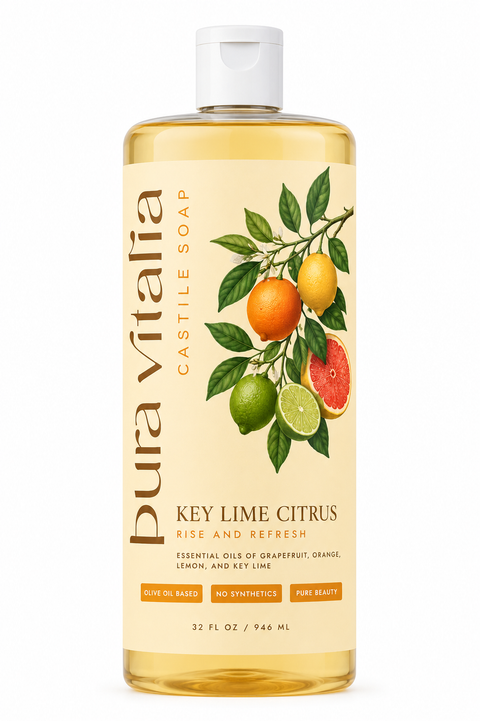 Key Lime Citrus Castile Soap Body Wash 32 Oz