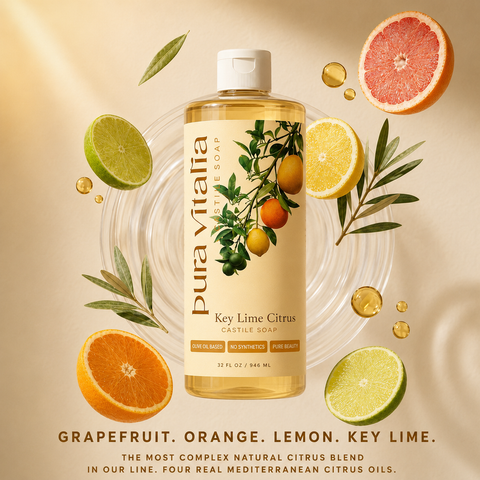 Key Lime Citrus Castile Soap Body Wash 32 Oz