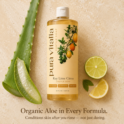Key Lime Citrus Castile Soap Body Wash 32 Oz
