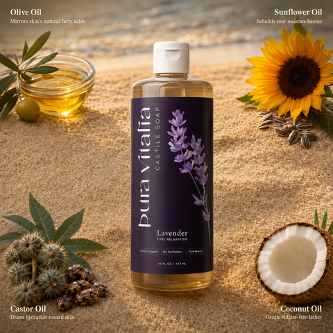 Lavender Castile Soap Body Wash 16oz