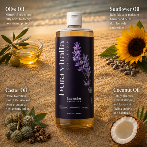 Lavender Castile Soap Body Wash 32oz