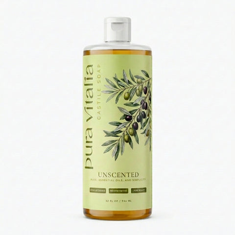 Unscented Castile Soap Body Wash 32 Oz