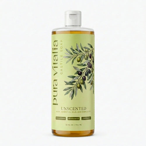 Unscented Castile Soap Body Wash 32 Oz