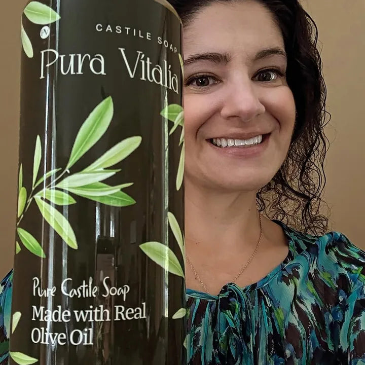@kristenl784 holding Pura Vitalia castile soap